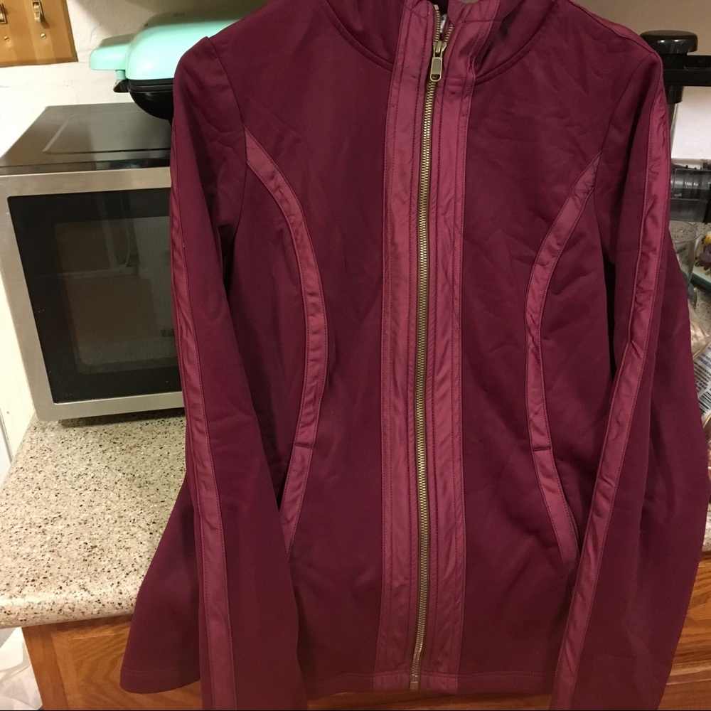 ATHLETA maroon burgundy Large jacket - Picture 3 of 9